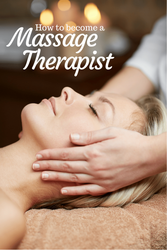 Client getting a relaxing massage. Text on the image says; How to become a massage therapist