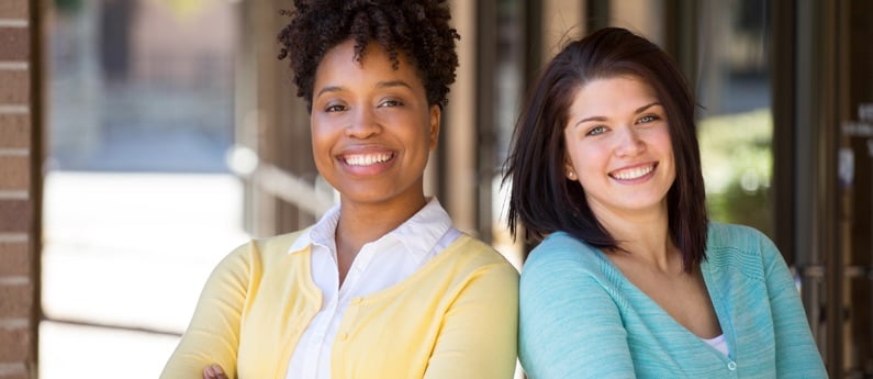 Smiling women